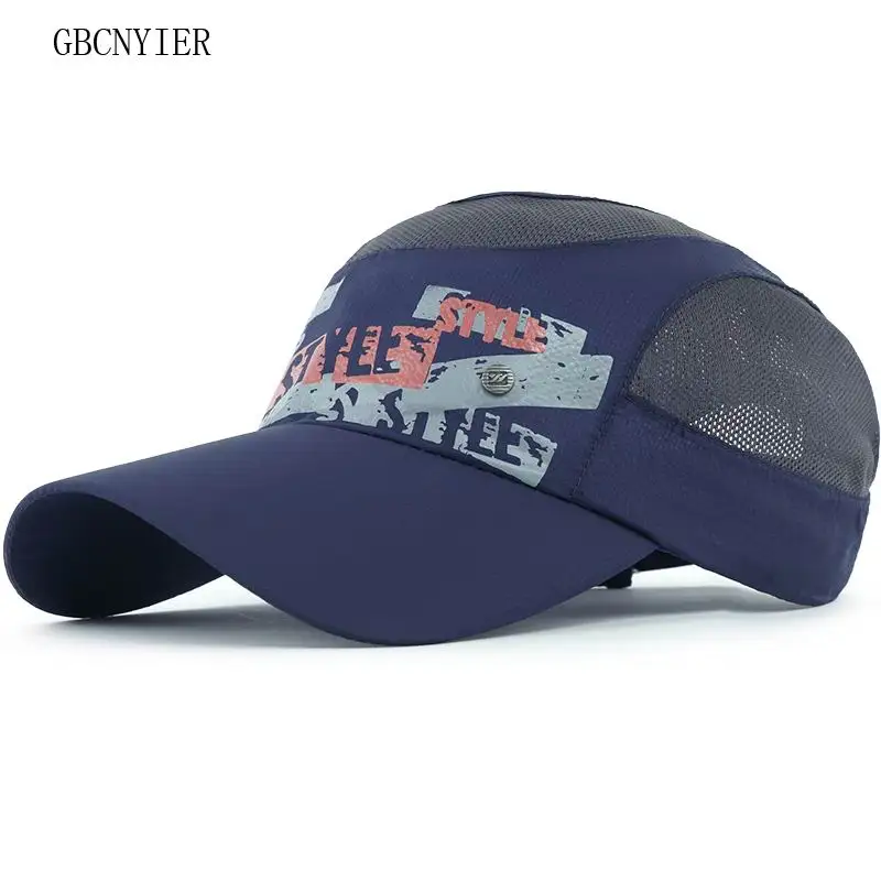 GBCNYIER 7 до 12 лет Детские однотонные летние Бейсбол Кепки Snapback быстросохнущая сетки