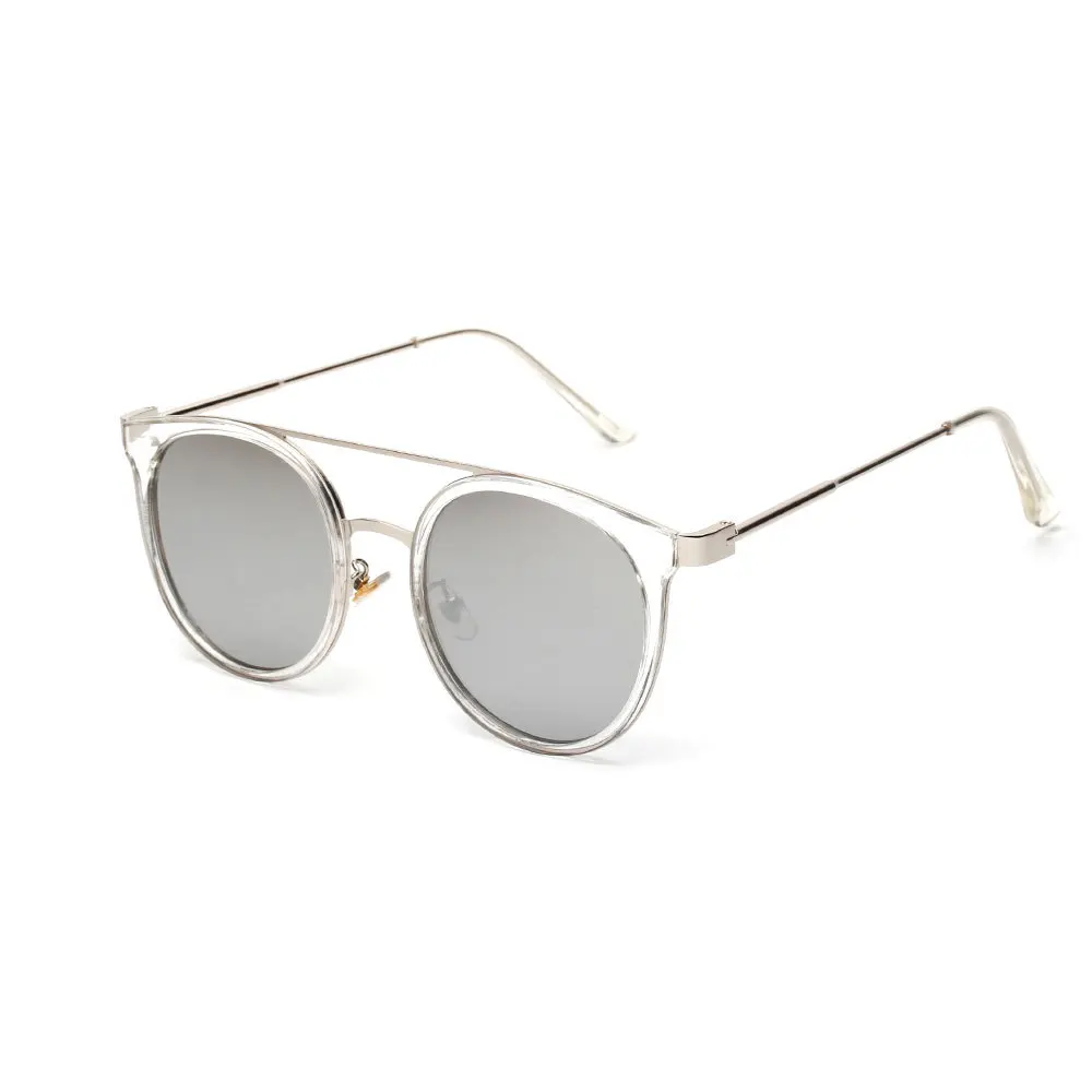 

New Lady Round simple Sunglasses Men Women Dazzle Glasses Luxury Mirror Classic Retro Metal pink Vintage Tiny Female Sun Glasses