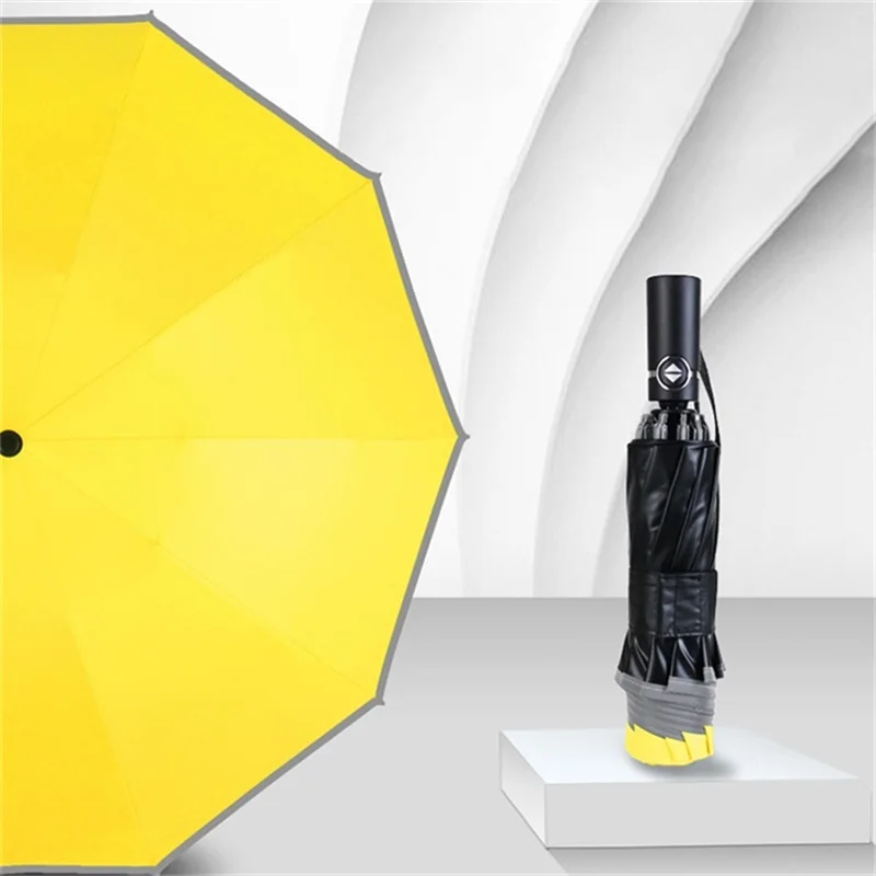 Yellow Только Jime, автоматический зонт с обратным ходом, ветрозащитный, высокое качество, зонты, складной, водонепроницаемый, складной зонтик с обратным ходом, дождевик - Цвет: Yellow