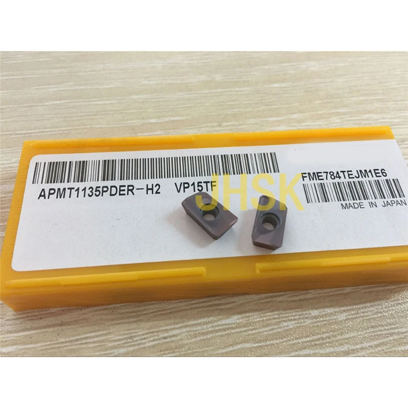 

FREE SHIPPING 10Pcs Indexable Insert APMT1135PDER-H2 VP15TF Carbide Inserts APKT1135