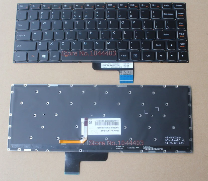 Новая клавиатура для ноутбука с подсветкой Lenovo Yoga 2 13 (не pro 13) 25215064 25215032 SN20G91247
