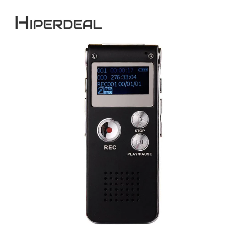 HIPERDEAL 8 Гб цифровой Аудио Диктофон перезаряжаемый диктофон usb накопитель MP3 плеер