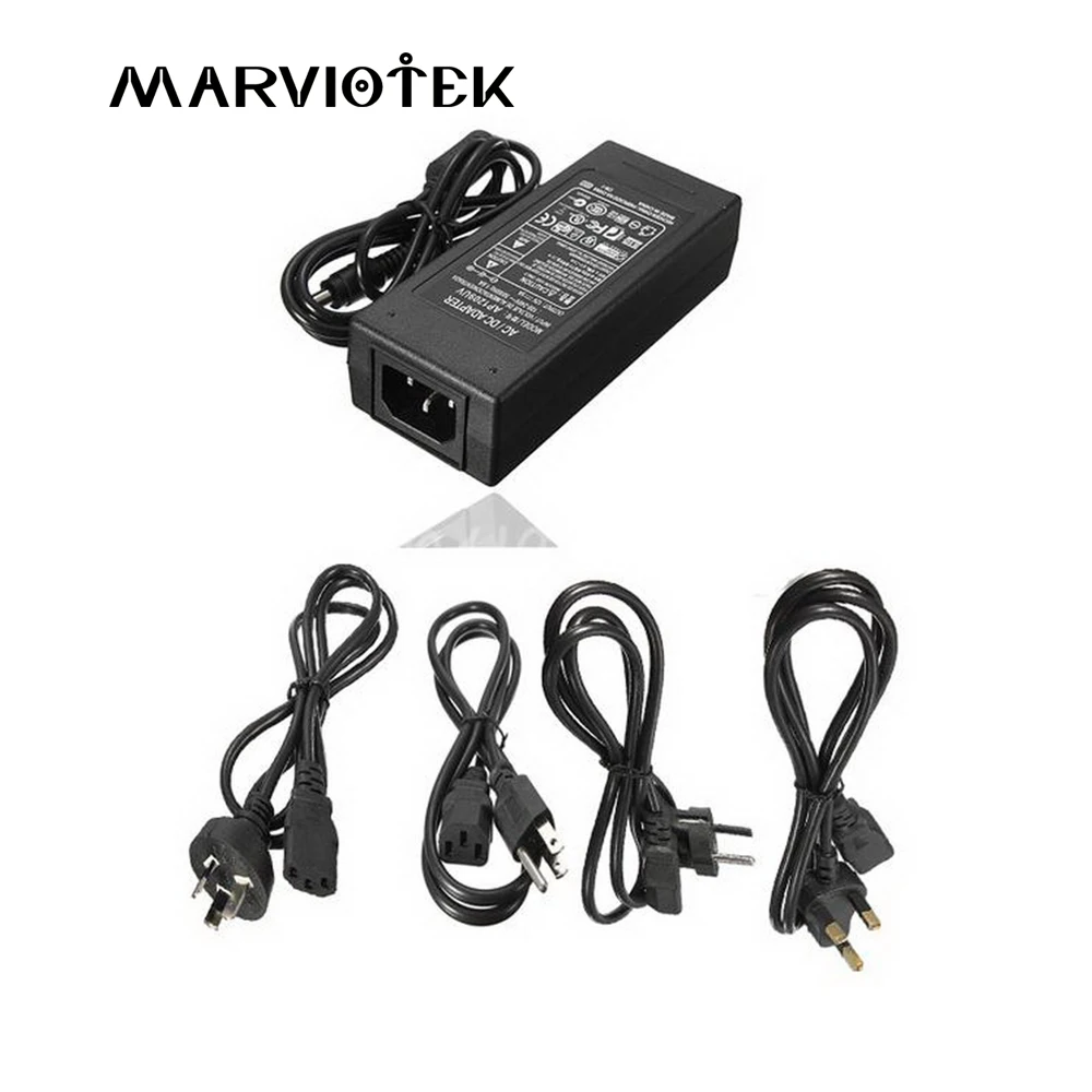 12 V Питание AC100~ 240 V до 12 V Светодиодный драйвер 1A 2A 3A 5A 6A 8A 10A трансформатор низкого напряжения для CCTV камеры 5,5x2,1 мм