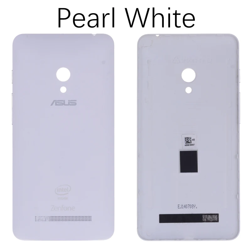 White Задняя крышка для ASUS Zenfone 6 на батарею A600CG A601CG T00G черный белый золотой - Цвет: White