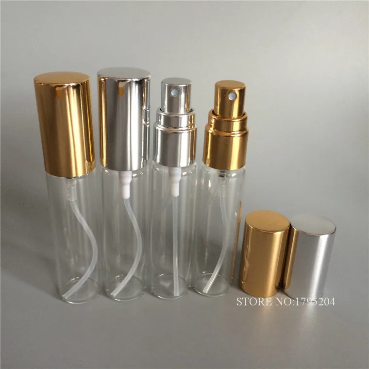 12x10 мл многоразовые Пустые прозрачные стеклянные флаконы распылители для духов с