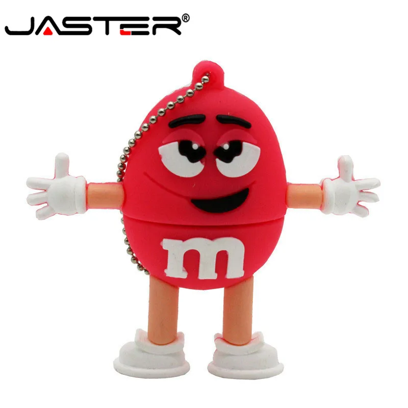 Флэш накопитель JASTER USB 2 0 m &amp m's Chocolate объемом 4 ГБ 8 милый флэш M Bean 16 32 Usb 64