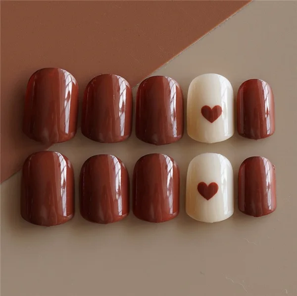 24 шт. длинный Серебряный ноготь квадратные искусственные накладные ногти Полный