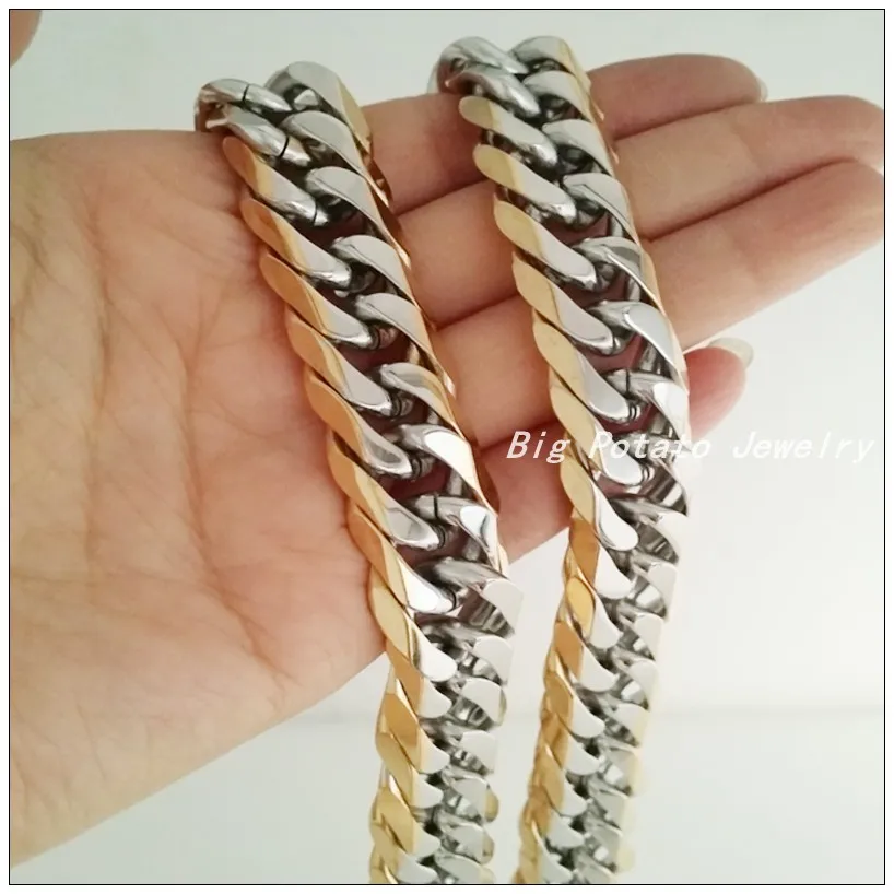 Акция распродажа высокополированная 316L нержавеющая сталь серебряный золотой