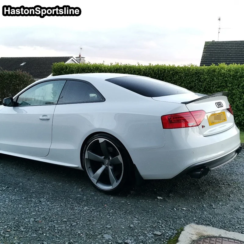 Для Audi S5 B8/B8.5 Coupe 2008- углеродное волокно багажник спойл крыло HK стиль
