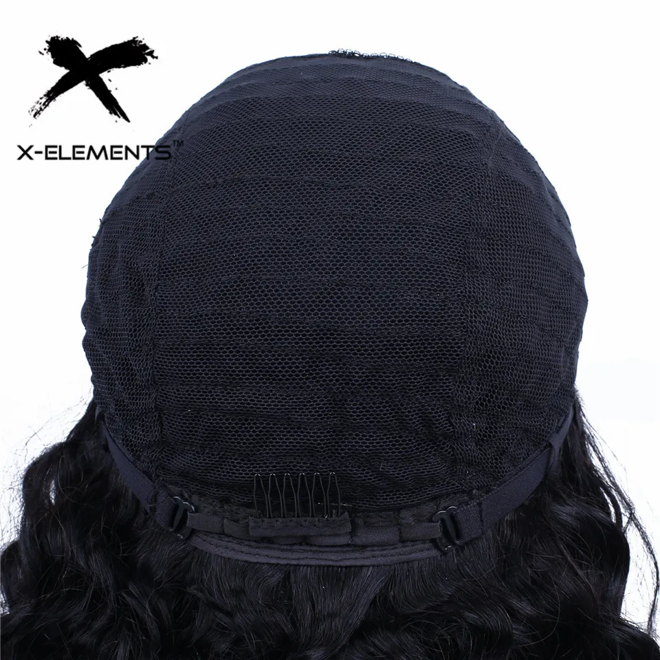 Перуанские волосы с глубоким волнистым кружевом человеческие парики