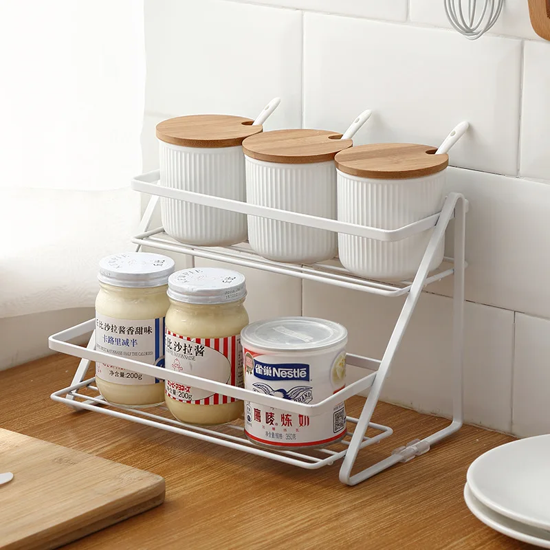 2 слоя из нержавеющей стали стеллаж для хранения специй корзинка для приправ стол органайзер кухня ванная комната держатель для хранения полка