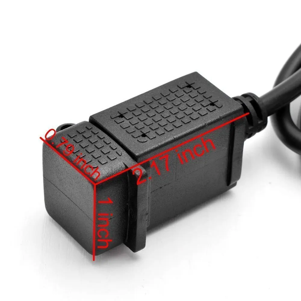 Aileap водонепроницаемый мотоцикл USB зарядное устройство адаптер 5 в 2.1A два порта Быстрая зарядка Разъем питания для iPhone, планшетов, samsung, Gopro
