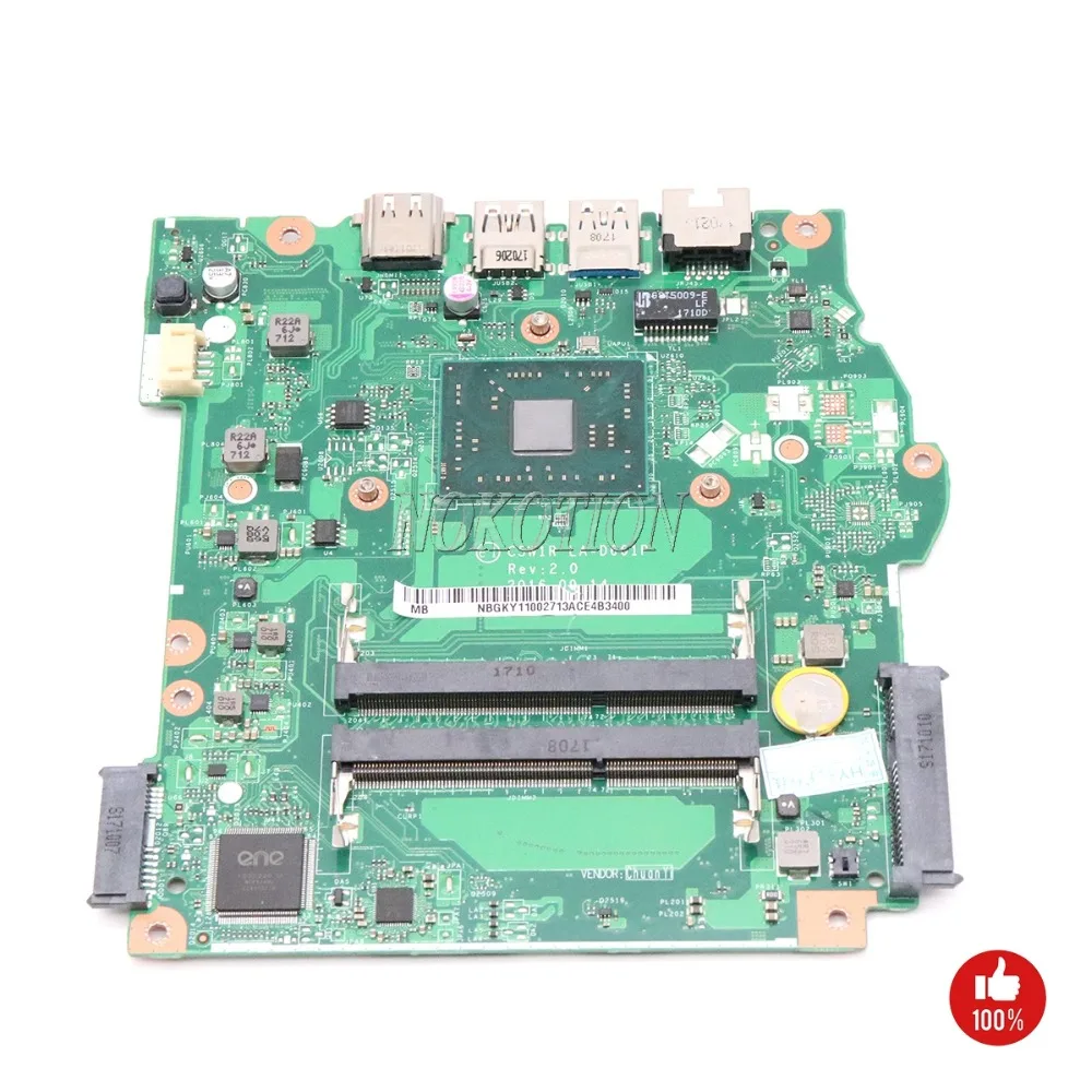NOKOTION C5W1R LA-D661P NBGKY11002 NB. GKY11.002 основная плата для acer aspire ES1-523 материнская плата для ноутбука