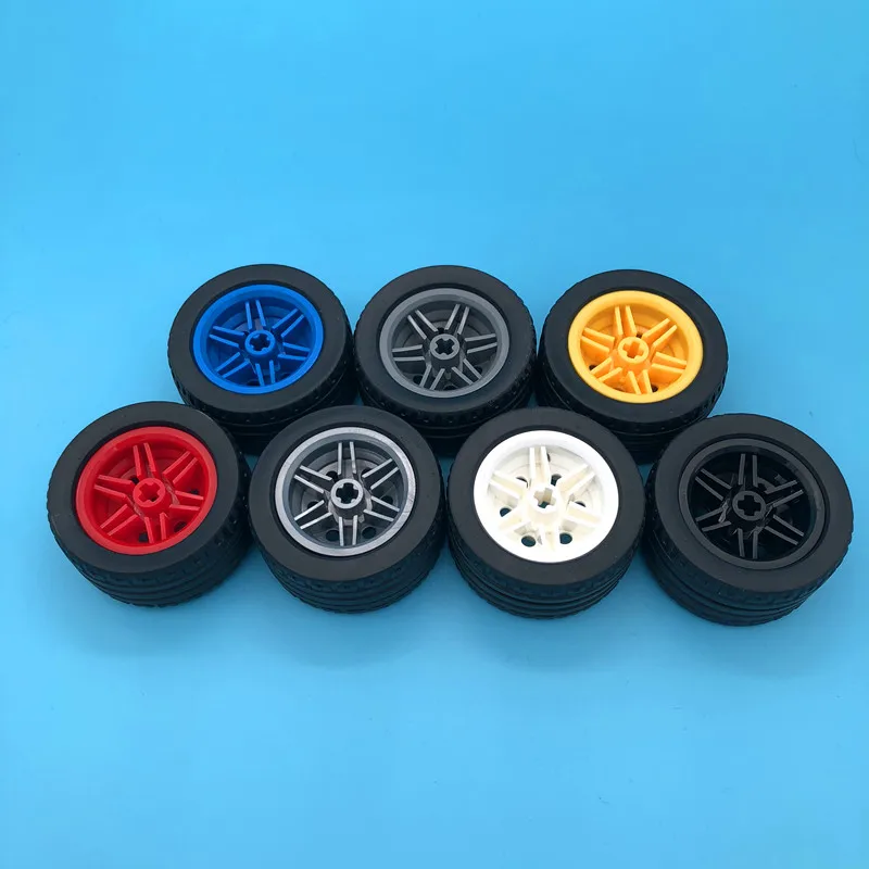 2 шт./лот Technic Wheels 30 4x20 и шины 43 2x22 ZR колеса с усиленным ободом 44309 56145 DIY строительные