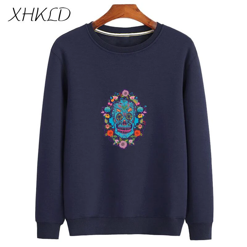 Новая зимняя мужская Толстовка XHKLD с длинным рукавом Повседневная Уличная одежда