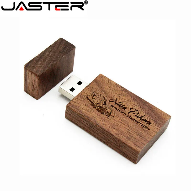 USB флеш накопитель JASTER деревянный 8/16/32/64 ГБ|USB флэш-накопители| |