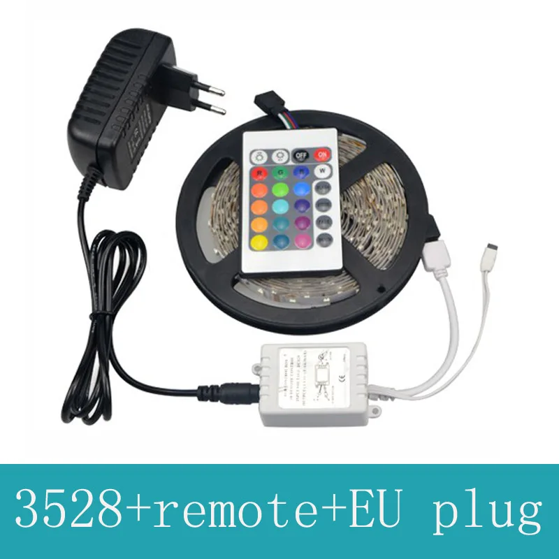 RGB LED SMD 3528 гибкие полосы света не водонепроницаемый 5 м 300LED + ИК-пульт