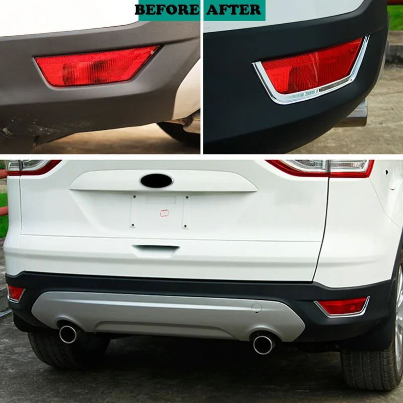Задний хромированный отражатель AX для Ford Escape Kuga 2013 2014 2015 2016 2017 2018|cover for|cover coversford kuga