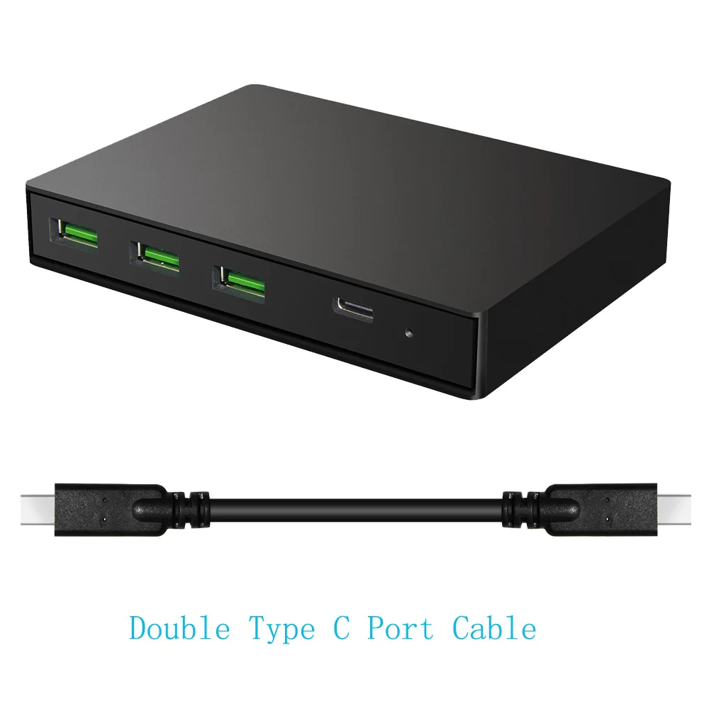 PD3.0 Тип-закрытая акционерная Компания C& QC3.0 Quick Charge 3-Порты и разъёмы USB 3,0 быстро Зарядное устройство Мощность адаптер для Macbook iPhone планшет с Тип C кабель