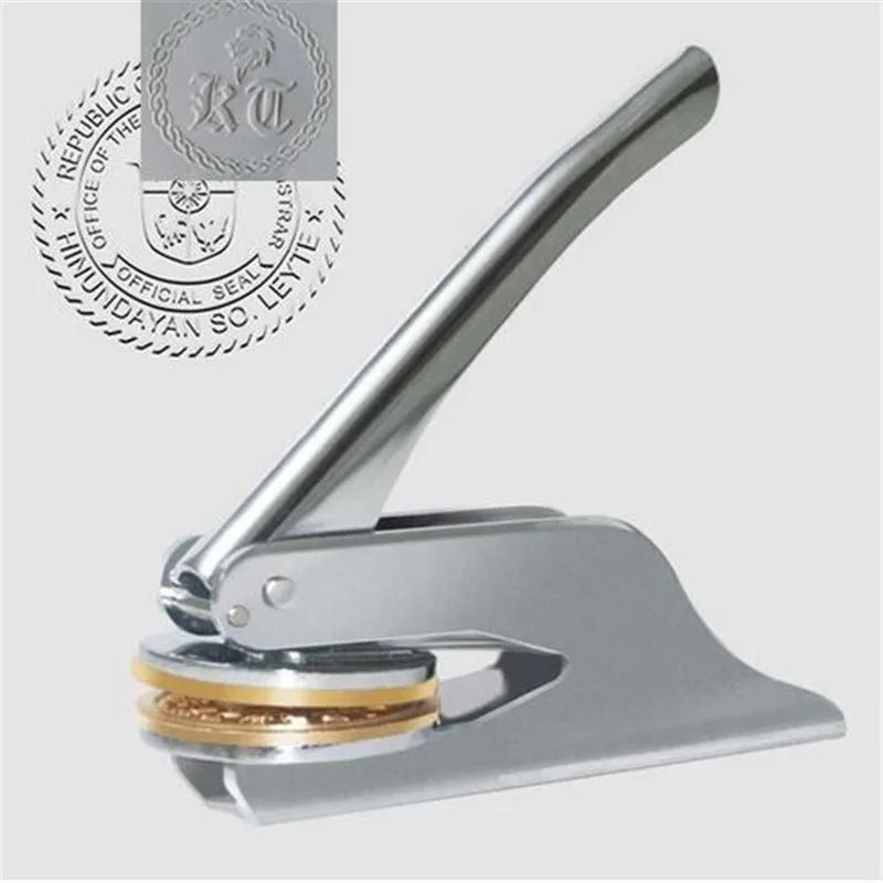 Горячая Распродажа тисненый штамп с вашим логотипом на заказ