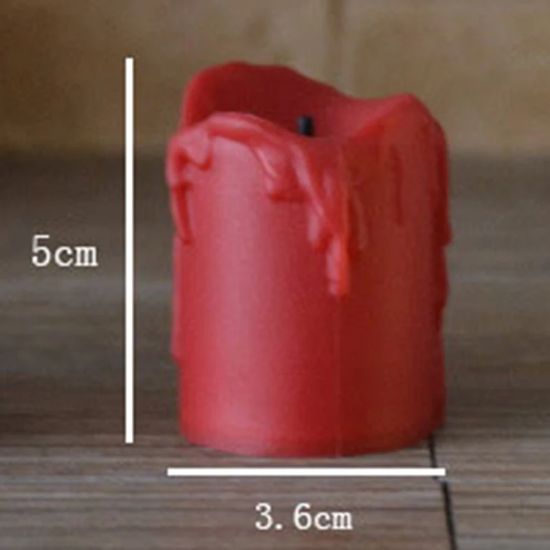 12 шт./лот светодиодные электрические свечи на батарейках теплые белые