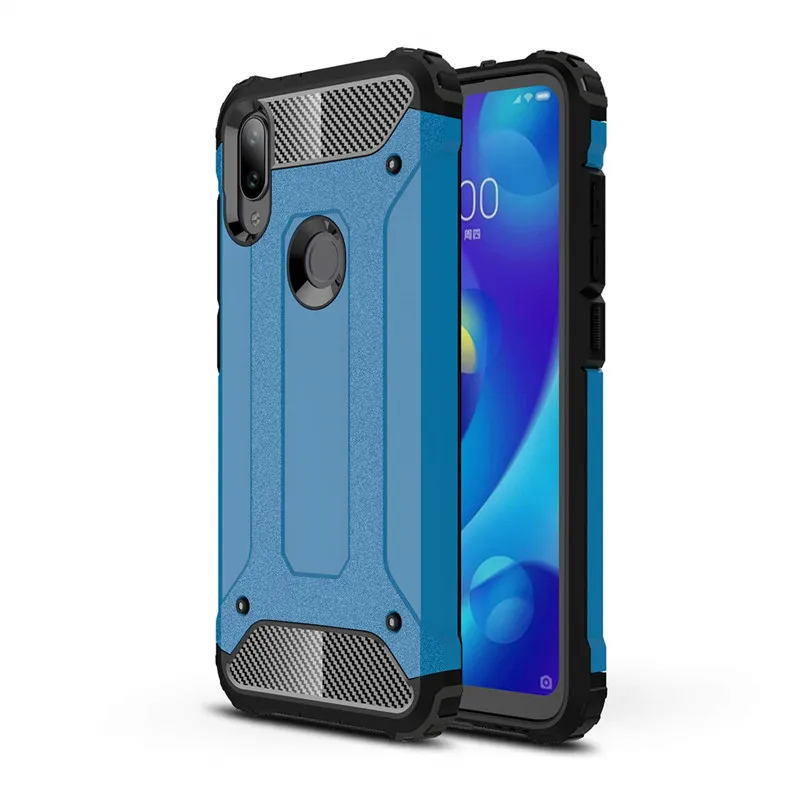 Sky Blue Case 360 градусов Роскошный Броня противоударный чехол для xiaomi mi a2 lite case Xiaomi mi 9t pro чехол полное покрытие чехол сяоми ми 9т про ми а2 лайт чехол прочный чехол Xiaomi mi 9t pro case - Цвет: Sky Blue Case