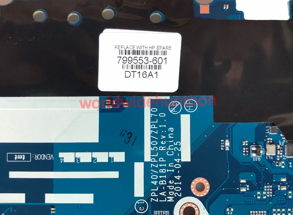 Стильная материнская плата для ноутбука HP Probook 450 G2 с процессором i7 5500U PN 799553 601