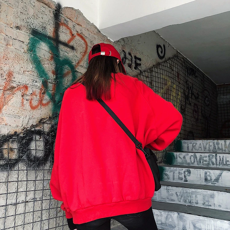 Autumn Winter Korean Women's Clothing Runaway Harajuku Oversize Hoodies High Collar Long Sleeve Loose Top Sweatshirt Pullover