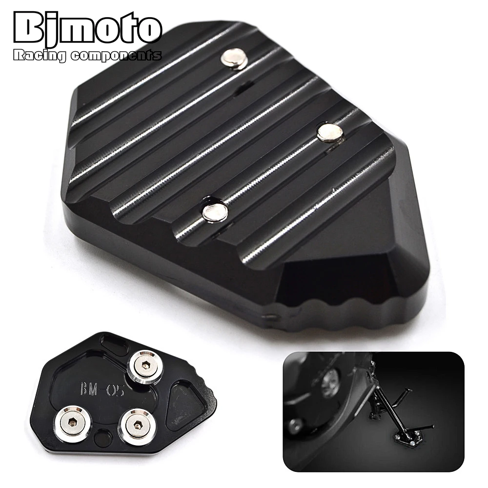 Боковая подставка для мотоцикла Bjmoto черная BMW K1300S 2009-2012 K1300R 2009-2013 K1200S 2004-2008 K1200R