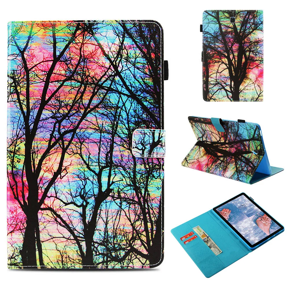 Wallet Cover Case For Samsung Galaxy Tab S4 10.5&quot T830 T835 SM-T830 Stand Smart 10.5 inch Owl Butterfly Eiffel Tower | Компьютеры и