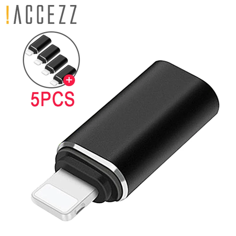 ! ACCEZZ USB OTG зарядный адаптер Type-C для освещения Apple iphone X XS XR 8 7 6 6S Plus быстрая дата