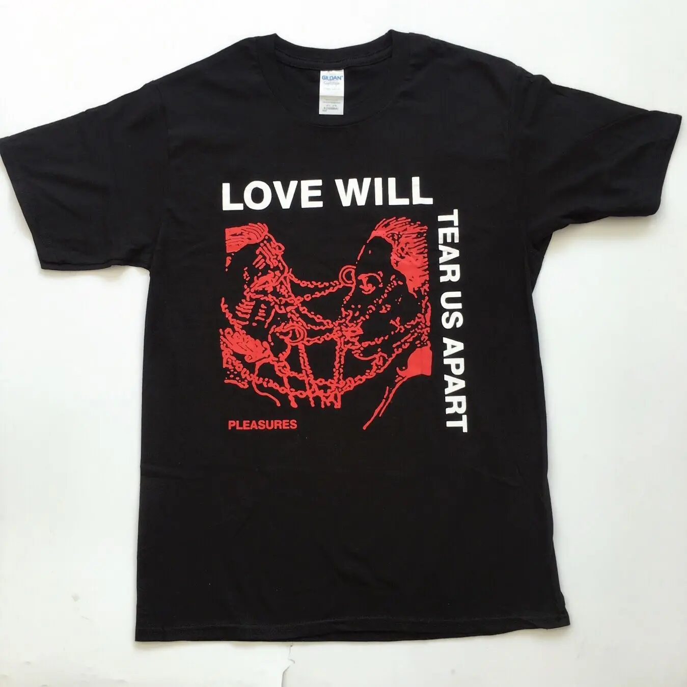 Kuakuayu HJN любовь будет разорвать нас унисекс Tumblr модная гранж черная футболка