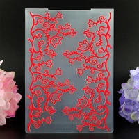 ylef047 flower plastic embossing folder for scrapbook stencils diy photo album cards making decoration template mold 10 514 5cm