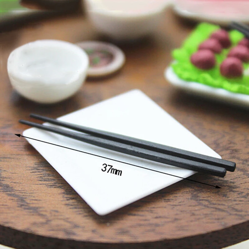 2 шт./пара 1/12 кукольный домик Миниатюрные аксессуары мини смолы длинные палочки