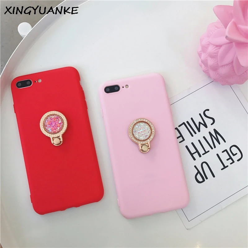 XINGYUANKE 3D блеск Стенд чехол для VIVO V3 случае Роскошные кольцо с бриллиантом Coque