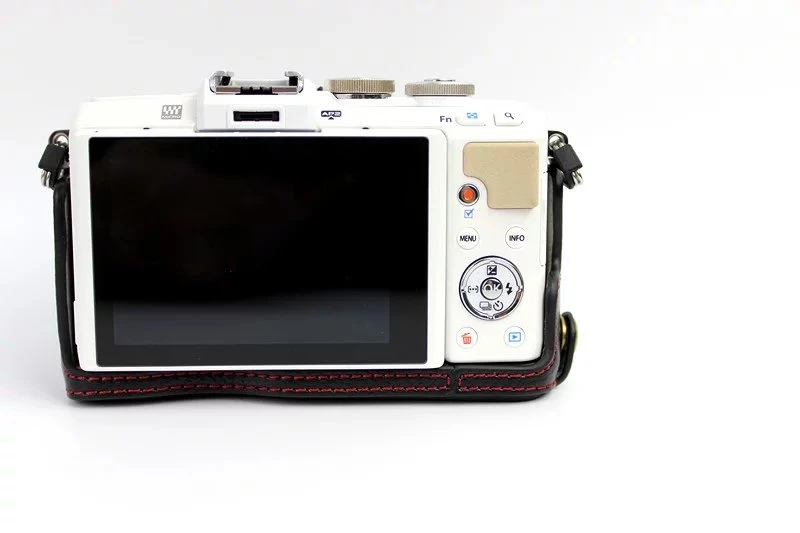 Роскошная натуральная кожа Камера сумка для цифровой камеры Olympus Pen Lite E-PL7 E-PL8 E-PL9 черный/коричневый/Кофе EPL7 EPL8 EPL9 Камера чехол