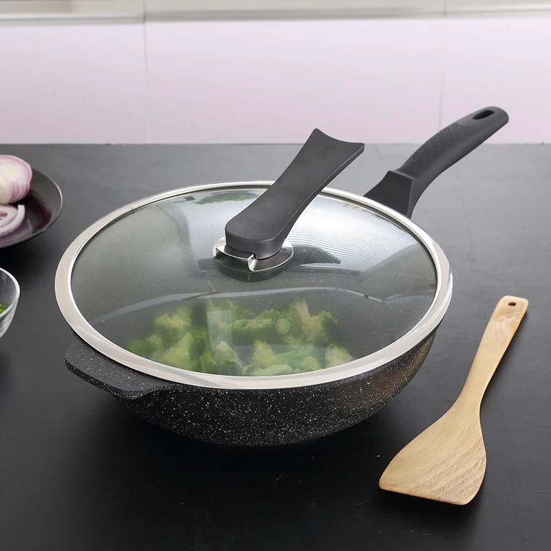 32 см лечебный камень антипригарная сковорода Плита для жарки Кухня горшки