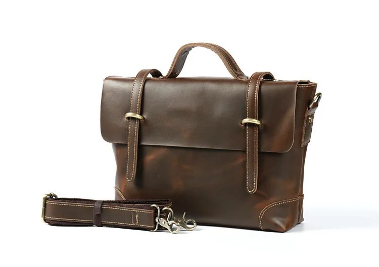 

High Quality Genuine Leather bag Business Men bags Laptop Tote Briefcases Crossbody bags Shoulder Handbag Man Messenger Bag