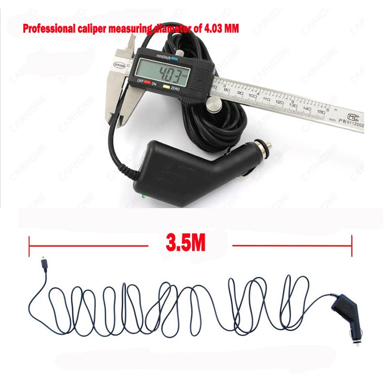 Мини USB адаптер для автомобильного зарядного устройства камеры DVR/GPS/Pad вход DC 5 в 30