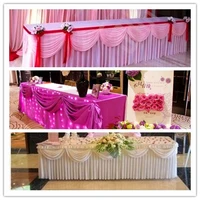 13 1ftw31 5h luxury tablecloth wedding table skirt banquet table skirt with swag table cover wedding table swag