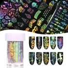 4*100 см 1 рулон голографическая звездное небо Фольга для маникюра и лазерного дизайна ногтей переводная наклейка DIY украшения для ногтей