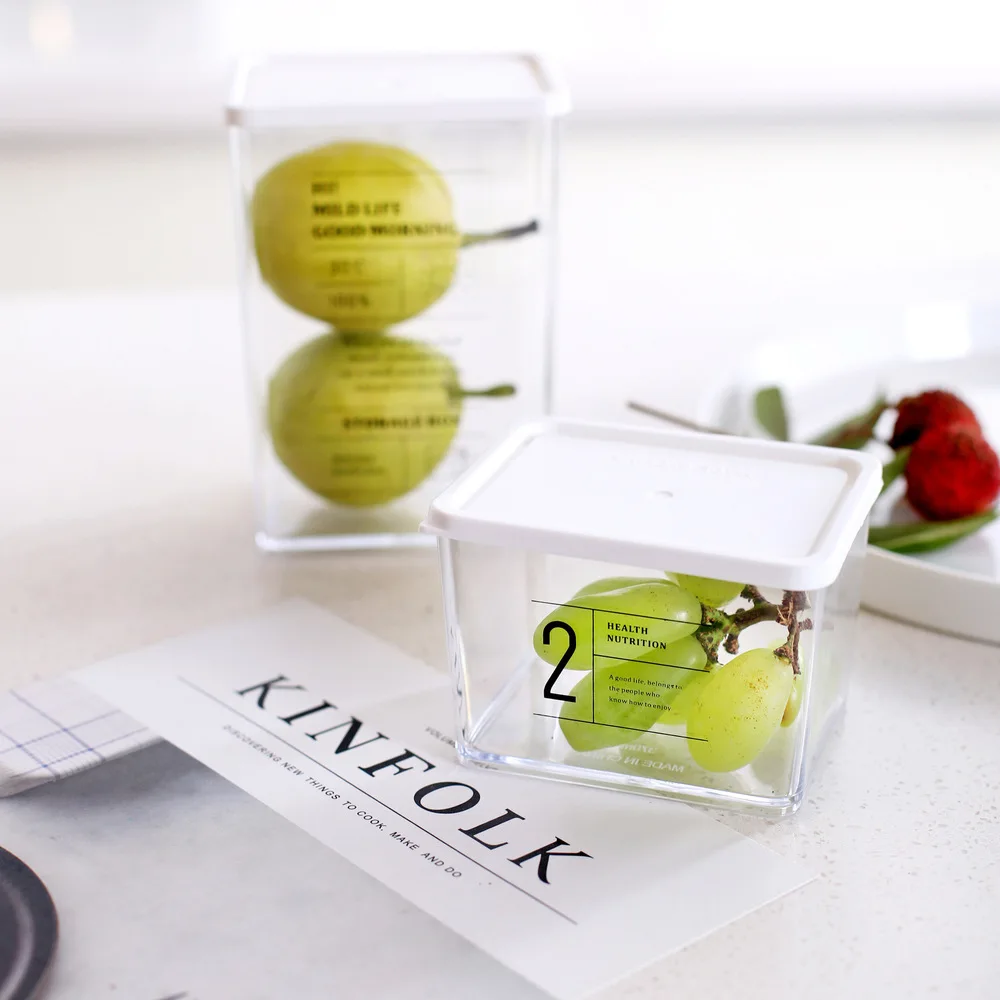 Коробка для хранения в скандинавском стиле короткая акриловая герметичная