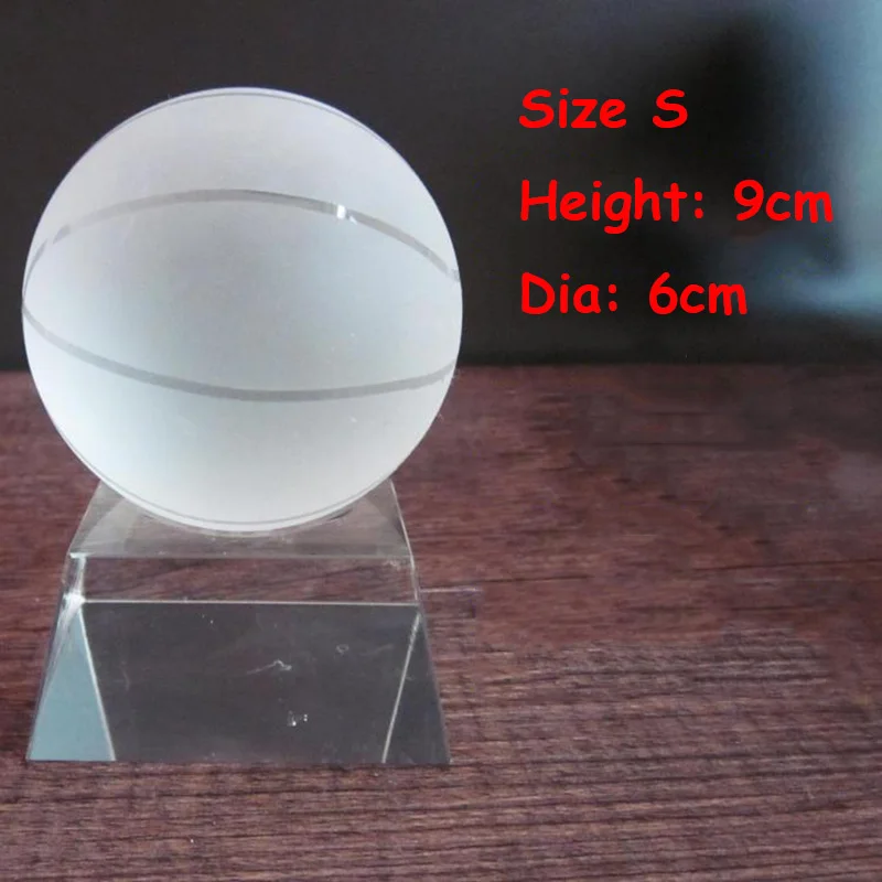 Хрустальный футбол, баскетбол, волейбол, футбольный трофей, бесплатный индивидуальный заказ