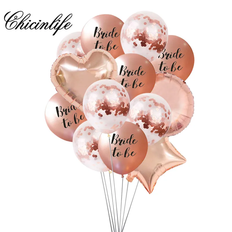 Chicinlife, 1 набор, для невесты, чтобы быть, воздушный шар, баннер, девичник холостяцкая Вечеринка вечерние, свадебные, вечерние конфетти, шары, украшения - Цвет: C