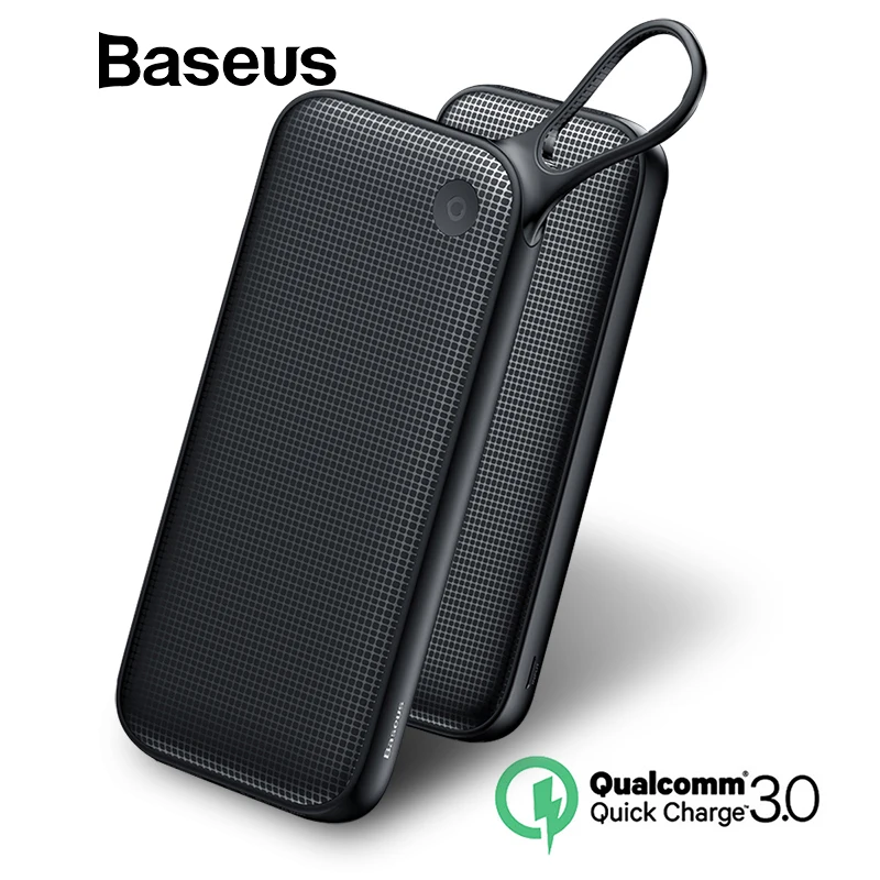 Baseus 20000 мАч Зарядное устройство для iPhone Xs Max XR 8 7 samsung S9 USB PD Быстрая зарядка +