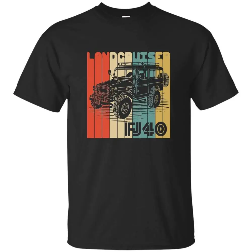 Мужская крутая футболка Toyo Landcruiser Fan Enthusiast Fj40 в ретро стиле Винтажная с круглым