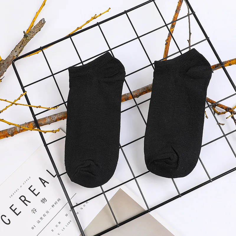 Летний однотонный деловой хлопковые носки мужские Носки спортивные невидимые