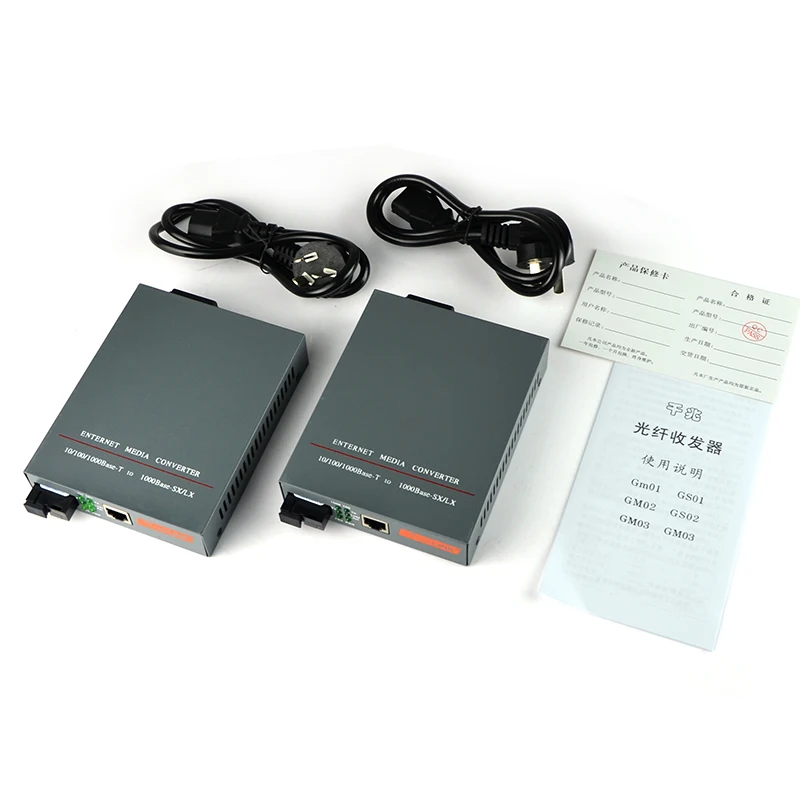 1 пара 10/100/1000 базовый Netlink simplex SC HTB-GS-03-AB оптоволоконный 20 км RJ45 Enternet