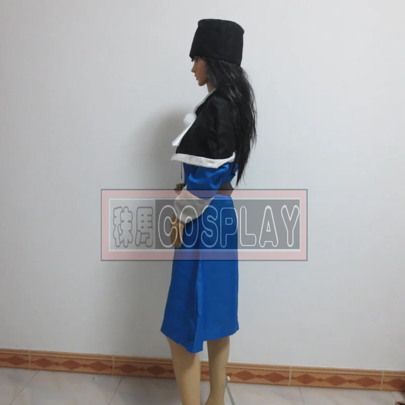 Fairy Tail Juvia Loxar синий костюм для косплея |