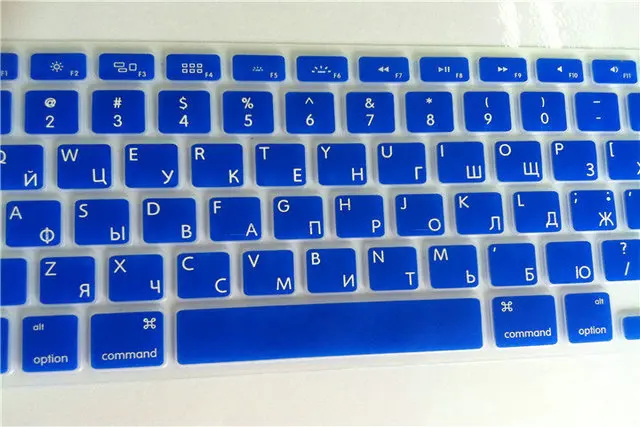 Для MacBook Air Pro 13 15 Retina 17 Бесплатная доставка американская русская Силиконовая